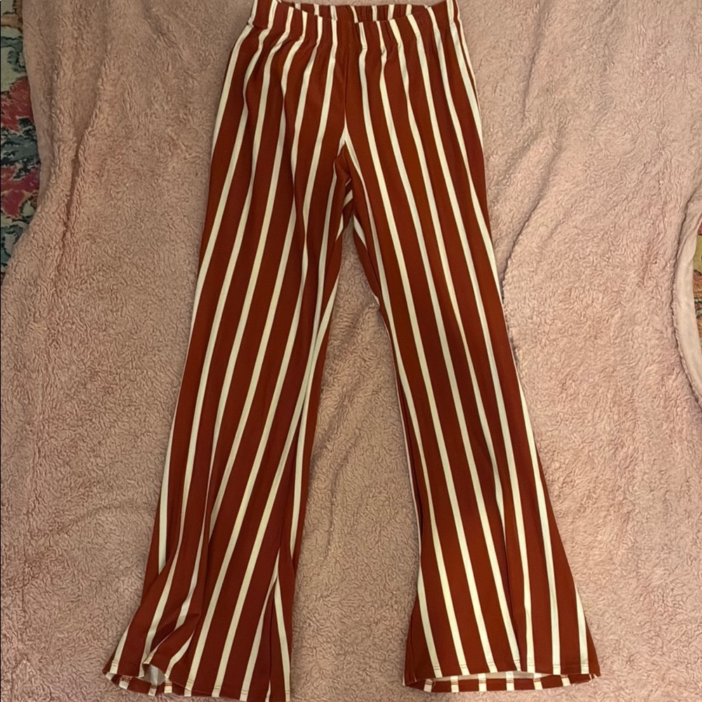 Boho Striped Wide-Leg Pants